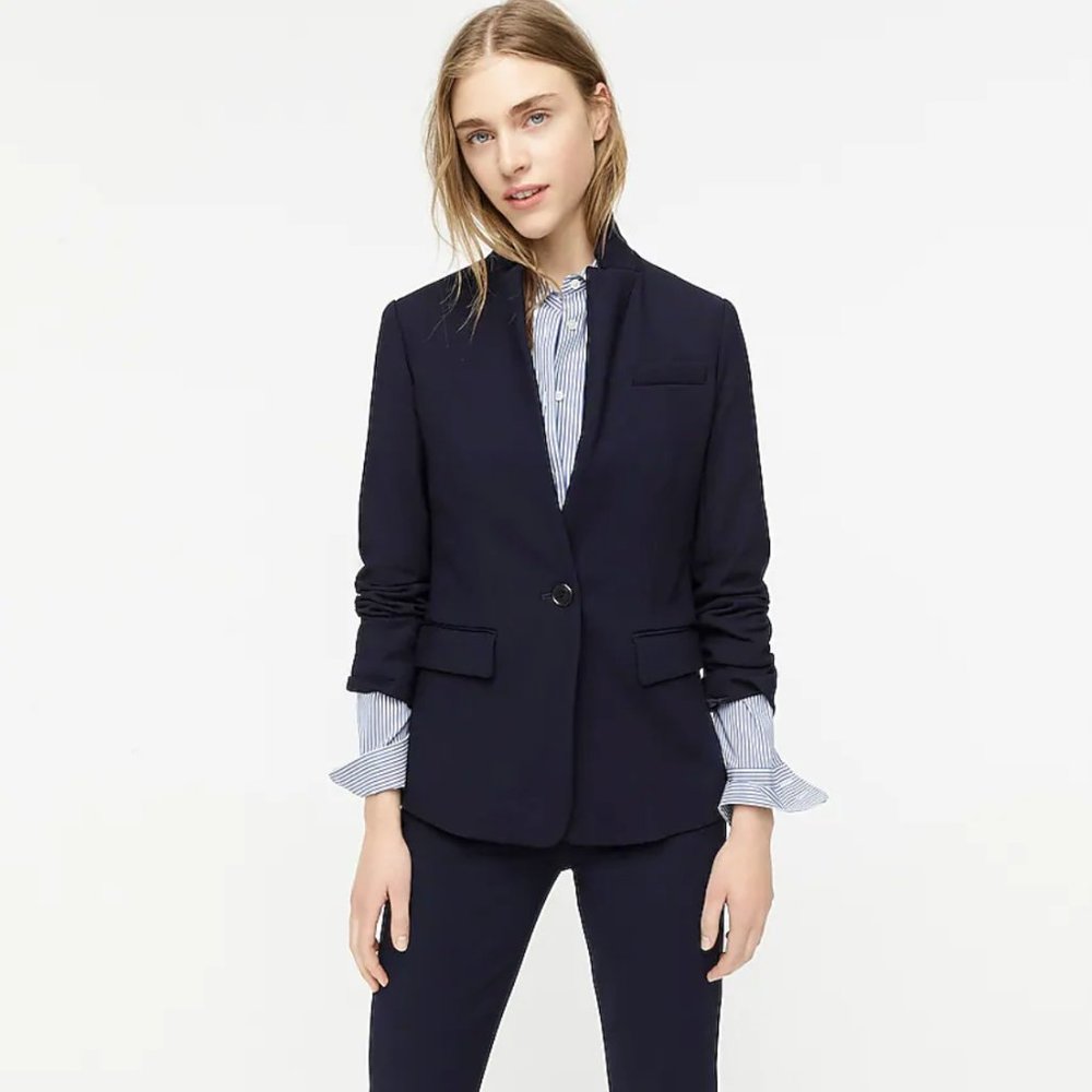 J. Crew Navy Regent Blazer